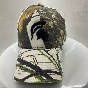 Michigan State camo strapback baseball cap hat once size
